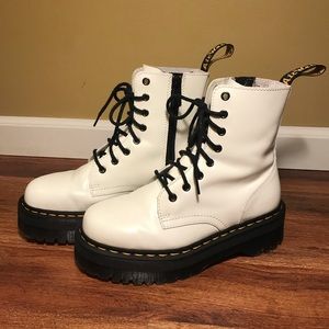 Doc Marten White Jadon Boot Womens 8